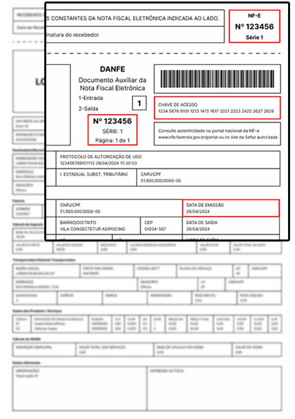 Exemplo DANFE