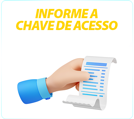 Informe a Chave de Acesso: digite a chave de 44 dígitos para preenchimento automático