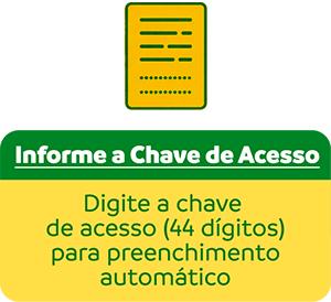 Informe a Chave de Acesso: digite a chave de 44 dígitos para preenchimento automático